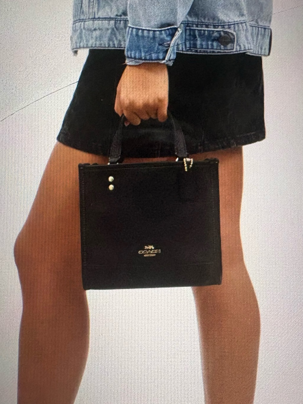 🖤🖤COACH DEMSEY TOTE 22 IN BLACK PEBBLED LEATHER!🖤🖤C0971 - Picture 9 of 9
